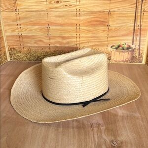 Stylish Straw Hat with Black Band